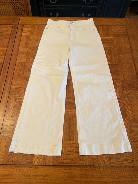 Paige Denim - PAIGE ANESSA WIDE LEG CROPPED JEANS SIZE 27